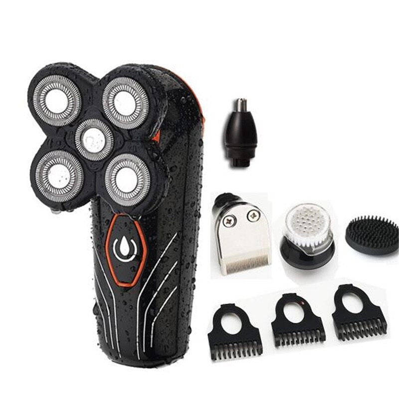 Electric Head Shaver with 4D Rotary Blades-0